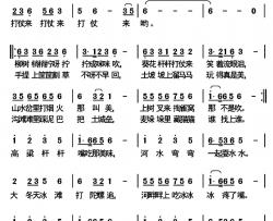 忆童年简谱-李建文词 陈良弟曲