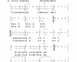 默《何以笙箫默》电影版插曲简谱-那英演唱-尹约/钱雷词曲