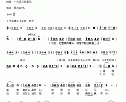 兄妹开荒秧歌剧全剧简谱-张永春演唱