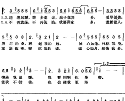 邓丽君演唱金曲：娘心简谱