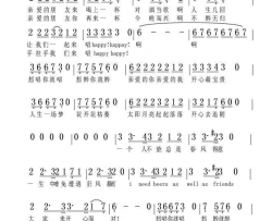 开心啤酒派对简谱-安云演唱-安云/安云词曲