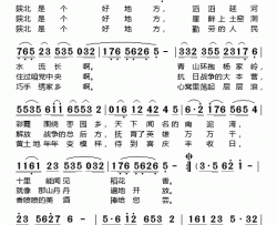 陕北是个好地方简谱-沙莎演唱