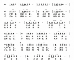 统帅亲临抗疫前线简谱