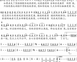 没有缘分在一起简谱-奥嘉演唱-黄然/蟹子词曲