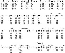 我爱祖国我爱党简谱-于淑珍演唱