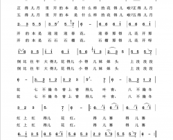 正对花回声嘹亮2015简谱