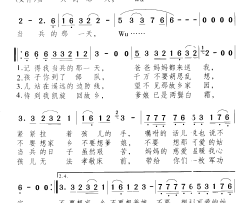 当兵的那一天《军中绿花》姐妹篇简谱-万钧演唱-颂今/颂今词曲