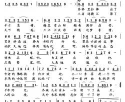 大美迪庆邀你行简谱-闫涛词 武俊毅曲