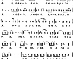 只要看到你风筝随想曲之二简谱
