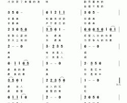 父母最美简谱-成洁词/陈良弟曲