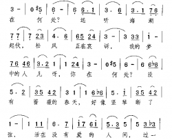 梦中人电影《蔷薇处处开》插曲简谱-龚秋霞演唱-陈歌辛/陈歌辛词曲