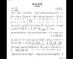 我好难受简谱-孙元艺曲谱