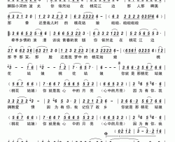 桃花姑娘（大型电视专题片《走遍桃花江》主题曲）简谱-廖芊芊演唱-古弓制作曲谱