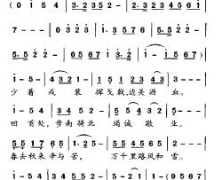 老兵抒怀简谱-电视剧《贺龙传奇》主题曲