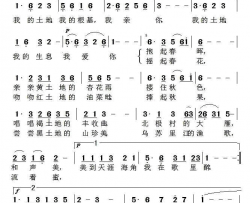 我的土地简谱