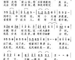长亭十送电影《梁山伯与祝英台》插曲简谱-张翠红演唱