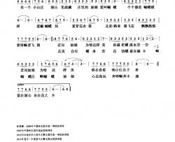 蝴蝶庄的姑娘简谱-胡蝶词/赵国清曲