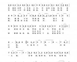 白杨和小河简谱-儿童歌曲演唱-王wzh制作曲谱