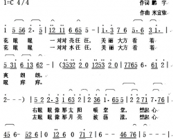 花眼眼简谱