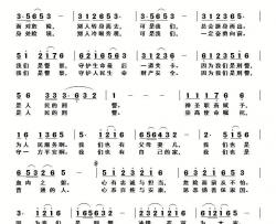 刑警之歌简谱