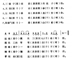 三棱子扁担尖底子桶简谱-