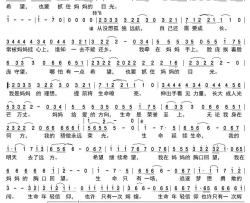 生命简谱(歌词)-谭晶%豆豆演唱-谱友孤夜寒星521上传