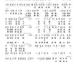 森林儿女简谱-吕念祖演唱-高峰、王晓岭/魏群、季承词曲