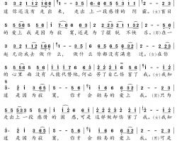  因为寂寞爱上我简谱-暴林/乔玲儿歌曲-独行侠曲谱