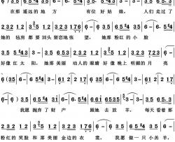 在那遥远的地方简谱-王洛宾演唱-博夫曲谱