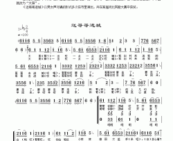 送哥哥进城简谱
