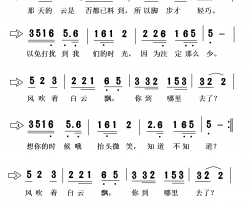 知道不知道简谱-彭芳演唱