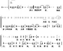 酒干淌卖无简谱-二声部
