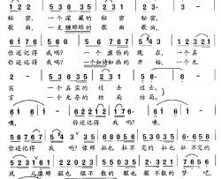 你还记得我吗简谱-耿大权词 钱芑曲