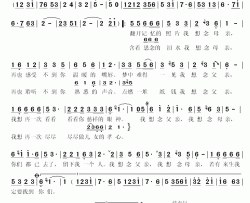 想念父母简谱-姜丰演唱