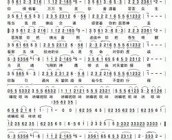佛简谱-齐旦布演唱