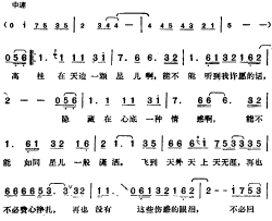 邓丽君演唱金曲：天外天上天无涯简谱