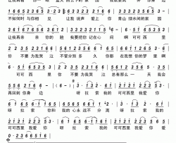 可可西里简谱-侃侃演唱