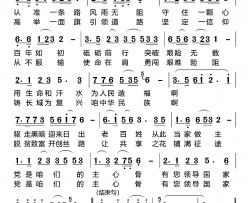 共产党是咱们的主心骨国真强演唱版简谱-国真强演唱-刘岐山/国真强词曲