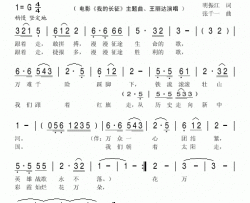 跟着走《我的长征》主题曲简谱-王丽达演唱