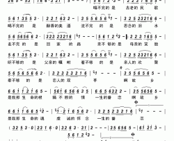 故乡情简谱-袁善祝演唱-南美/赵金宝词曲
