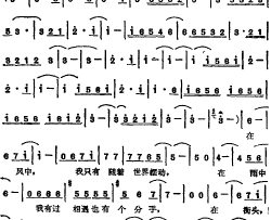 苏芮演唱金曲：尘缘简谱-苏芮演唱-陈克华/曹俊鸿词曲