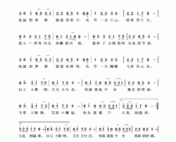 月光上行走简谱-阿佳演唱-邢志伟/郭仔词曲