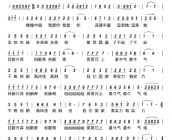 辉煌中国我爱你简谱-梅茜演唱-王银行/姜庆堂词曲