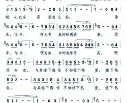 你来简谱