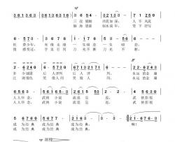永远的金庸简谱-范修奎词/康魁宇曲