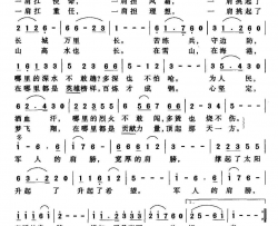 军人的肩膀李庆文词周光耀曲军人的肩膀李庆文词 周光耀曲简谱