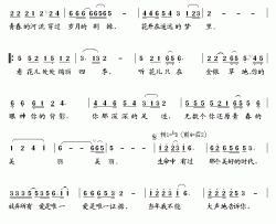 生命中有过美好时代简谱-电视剧《青海花儿》主题歌汤非-