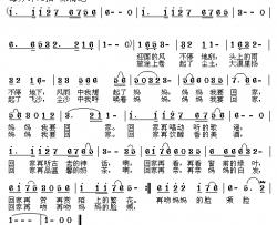回家简谱-周广权词 姜金富曲