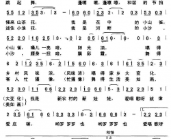 新农村新娃娃吴学峰词成学曲简谱