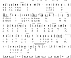 故乡情简谱(歌词)-彭丽媛演唱-沈公宝曲谱